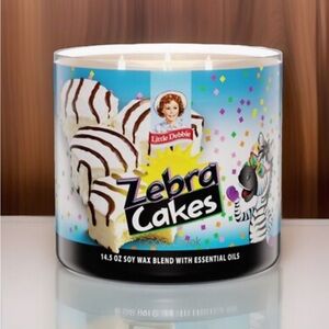 Little Debbie Zebra Cakes Candle Soy Wax Blend